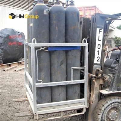 Gaffeltruck gascylinderbur